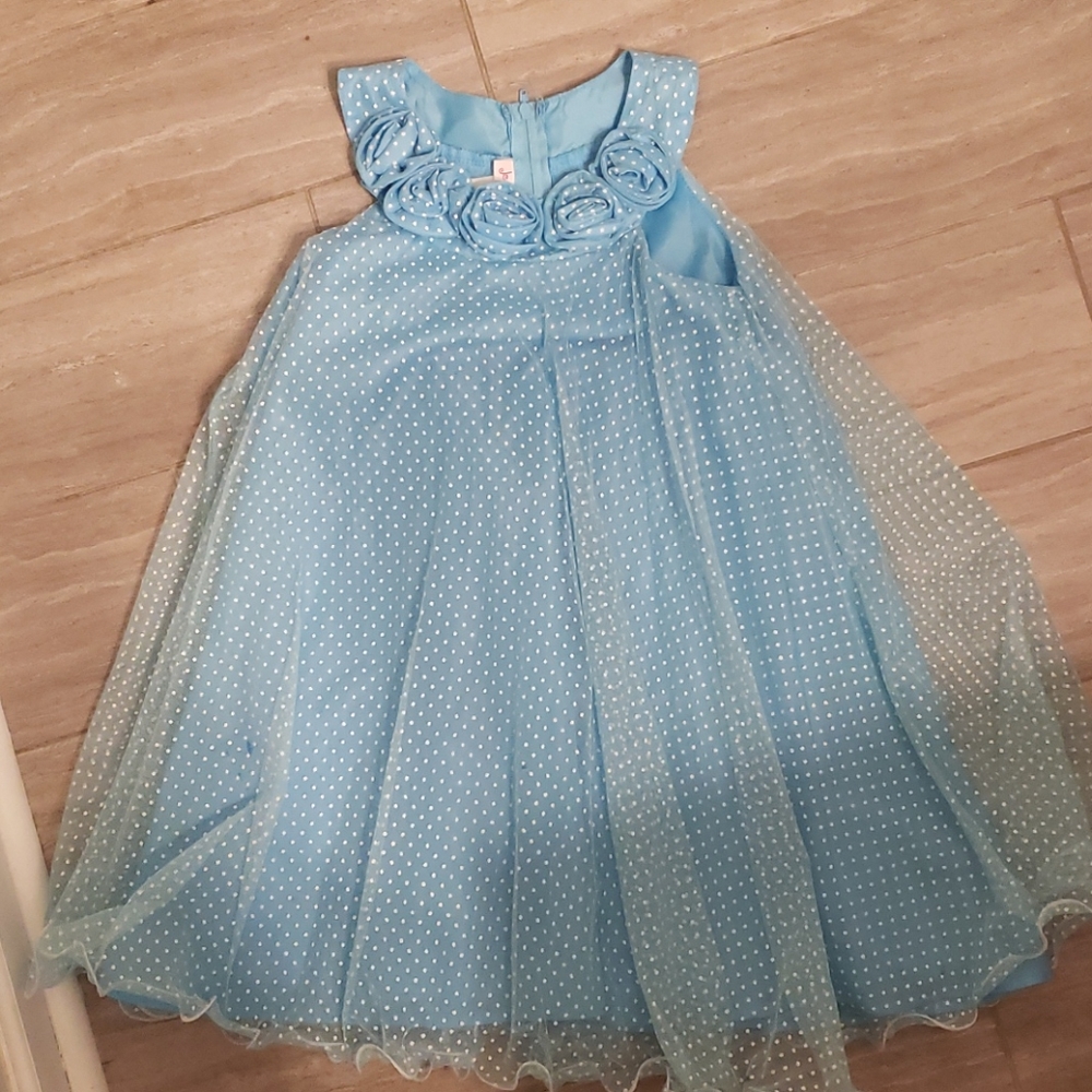 Polka dot halter swing dress